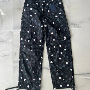 LV x YK Monogram Painted Dots Cargo Pants